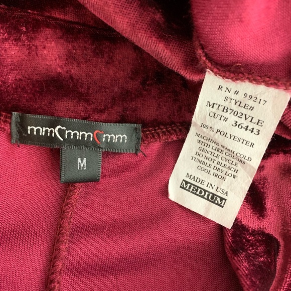 Maroon Velvet Dress Tunic - Picture 6 of 7